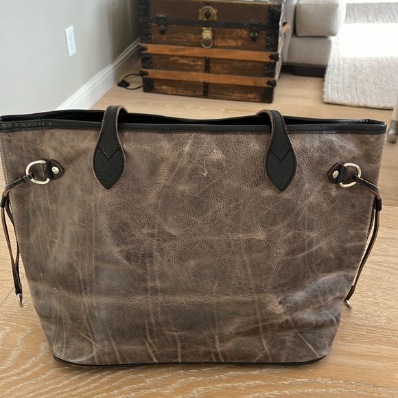 Freebird by Steven distressed Mara Tote Bag Stone Neverfull RARE color - Picture 6 of 11